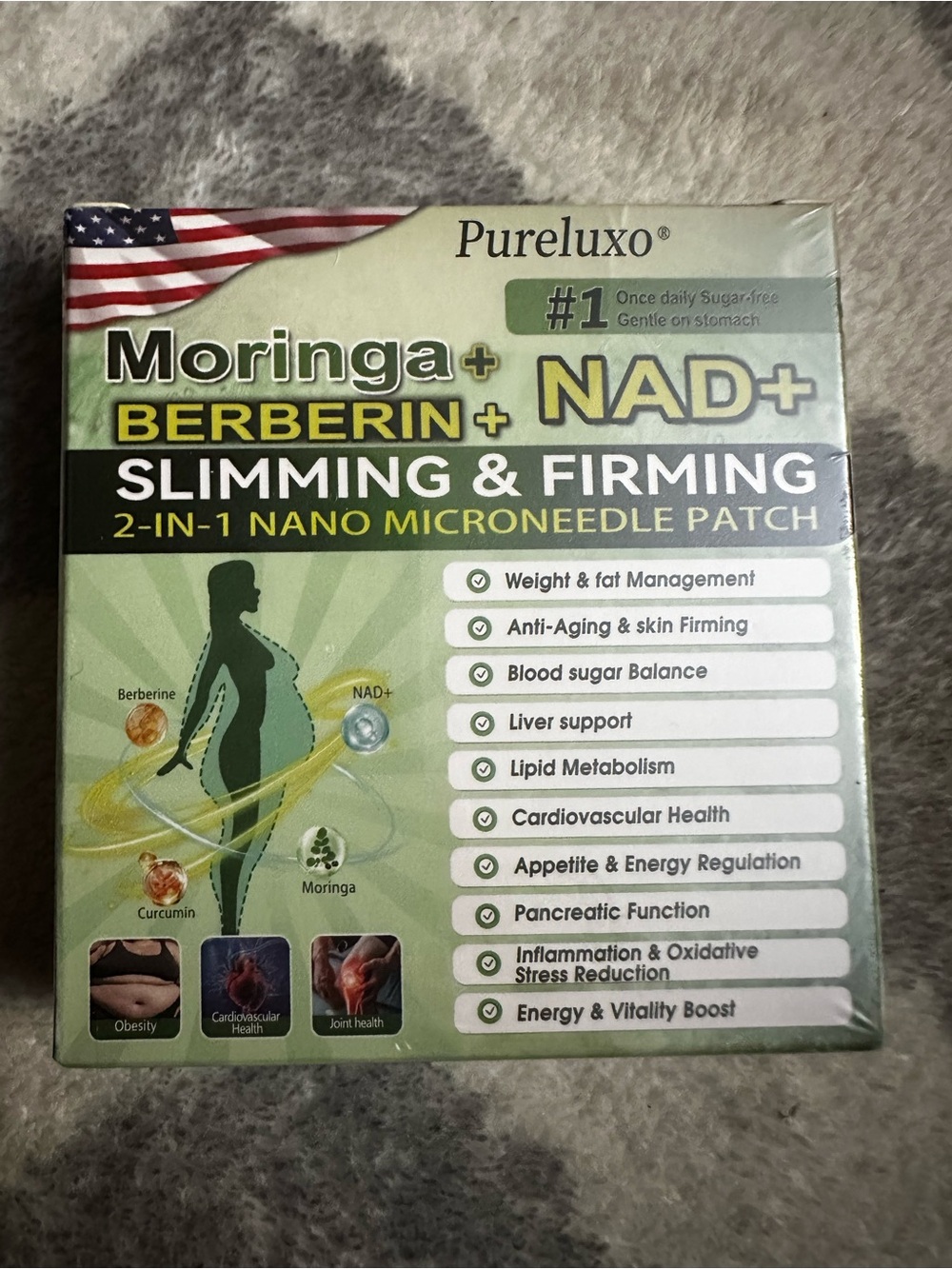 Moringa + Berberin + NAD+ Slimming & Firming Micro-needling Patch
